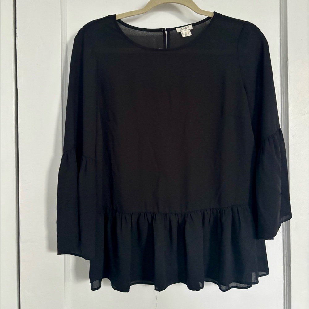 J. Crew Black Blouse